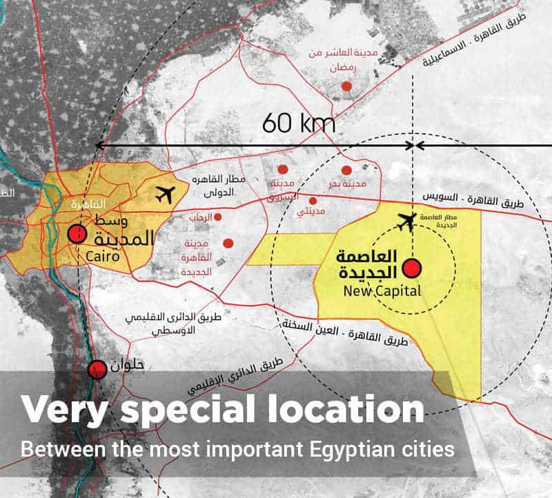 New Egyptian Telegraph   New Capital City Location Maps 